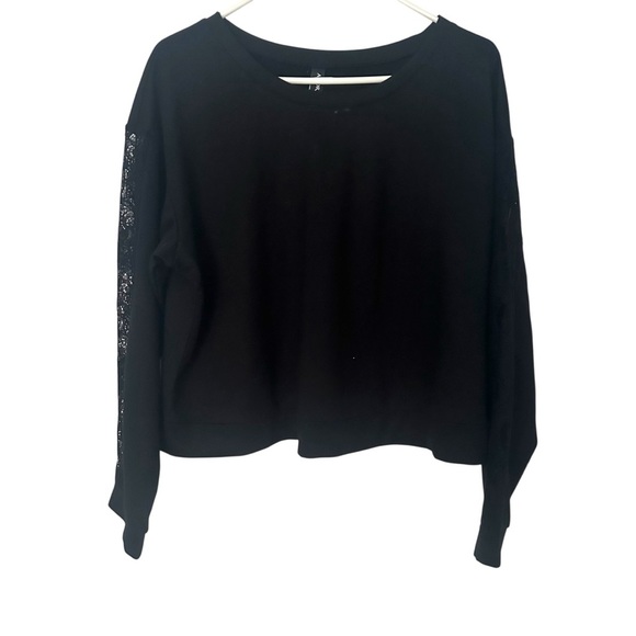 Adore Me Women's Long Sleeve Crewneck Sweater with Lace Detail Size XL - Picture 1 of 8